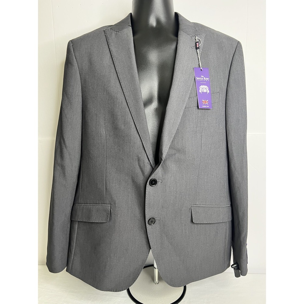 Savile Row Company Blazer Mens 42R‎ Brixton 5667 Two Button Suit Jacket Smart